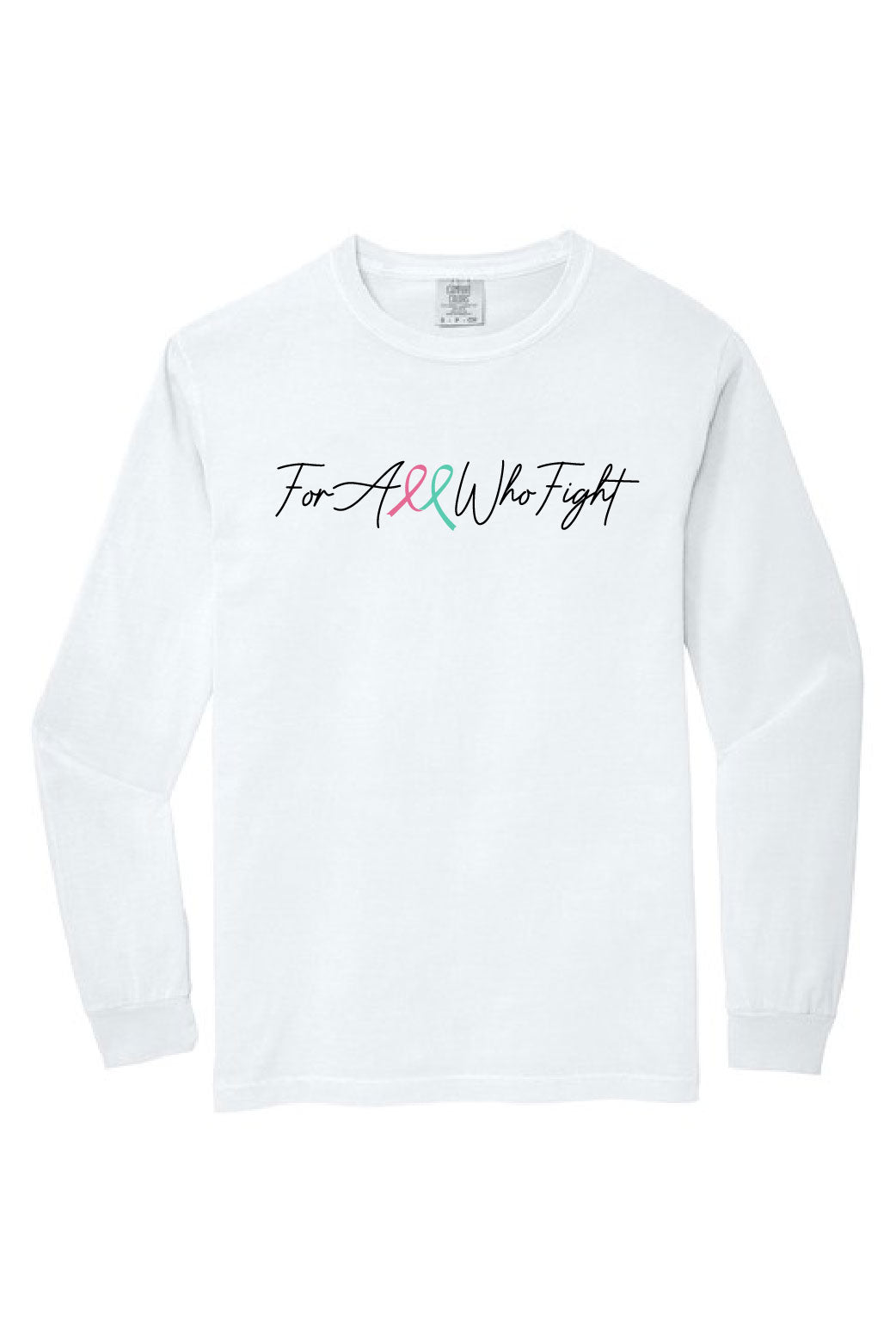 FAWF Comfort Colors Long Sleeve Tee - White
