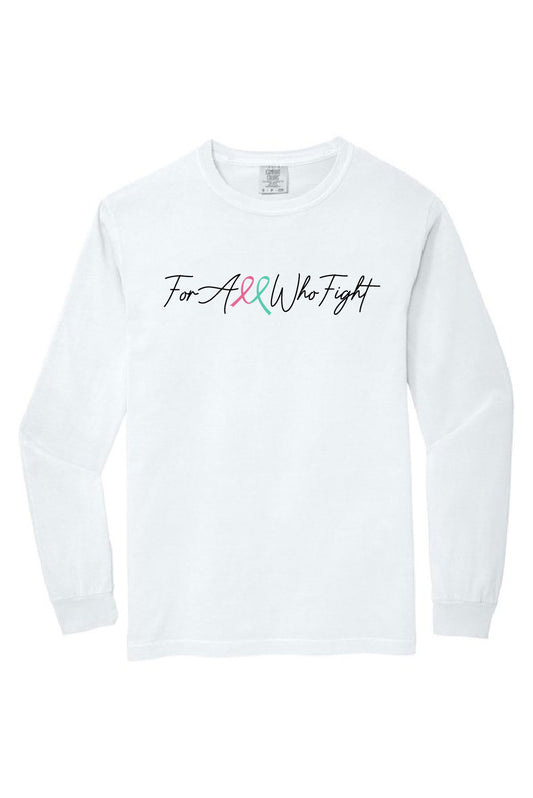 FAWF Comfort Colors Long Sleeve Tee - White